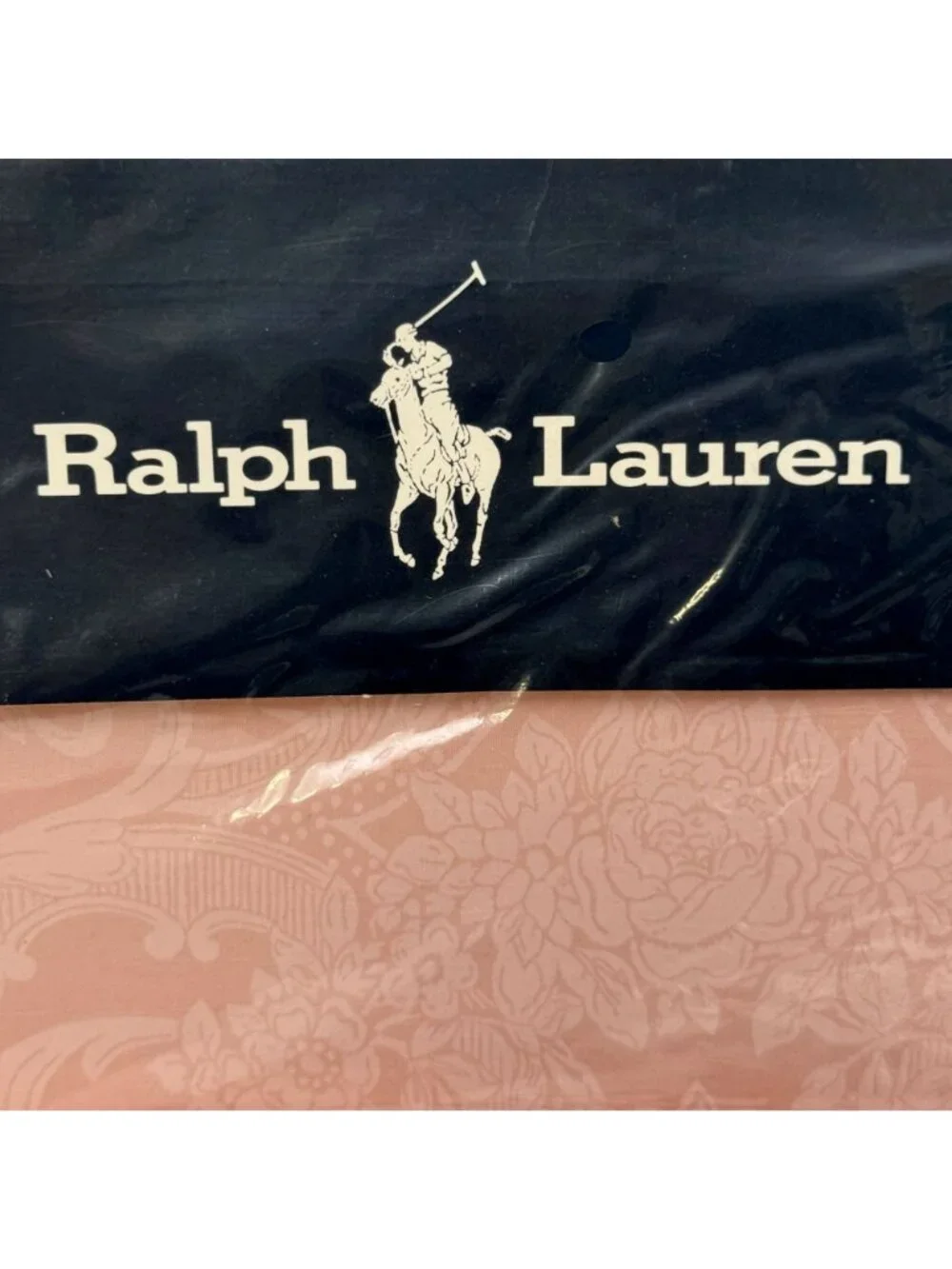 Polo Ralph Lauren Full Flat Sheet Avery Pink 100% Cotton Vintage 80s New NOS